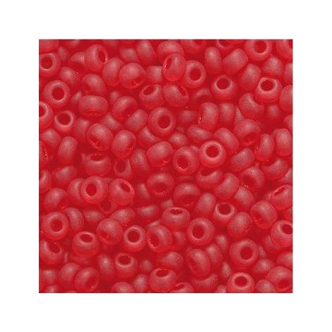Koraliki szklane Knorr Prandell 2.5mm, Czerwone matowe